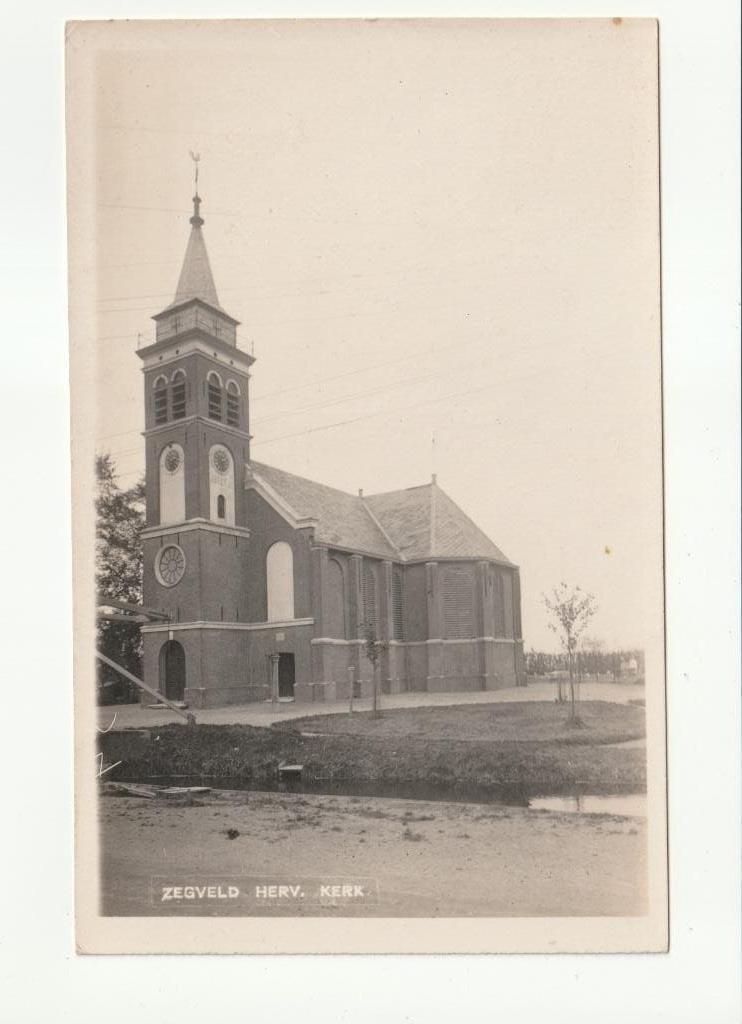 Zegveld - Herv. Kerk * Fotokaart D. van der List Bromografia, Ophalen of Verzenden, 1920 tot 1940, Ongelopen, Utrecht