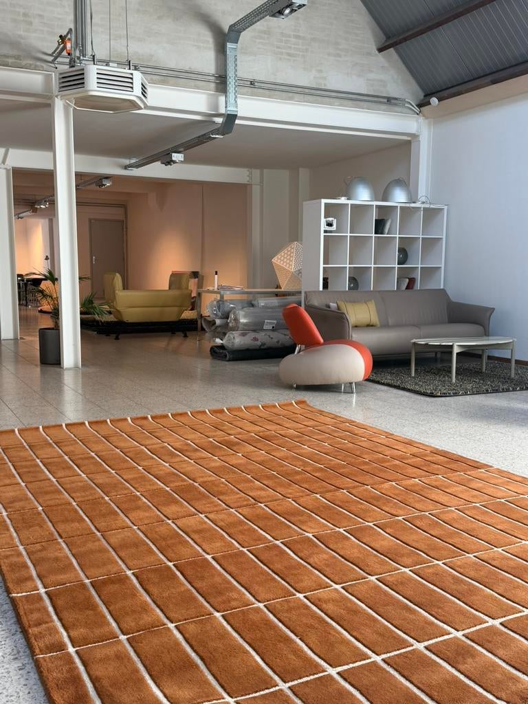 Brink en Campman Tiiliskivi Marimekko tapijt NIEUW €2799, Ophalen, Nieuw, Rechthoekig, 200 cm of meer