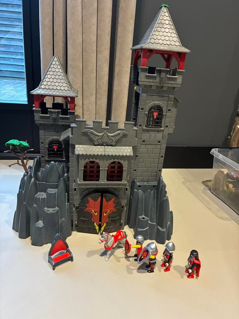 Playmobil 3269 Drakenridder Kasteel met ridders en paard, Ophalen of Verzenden, Gebruikt