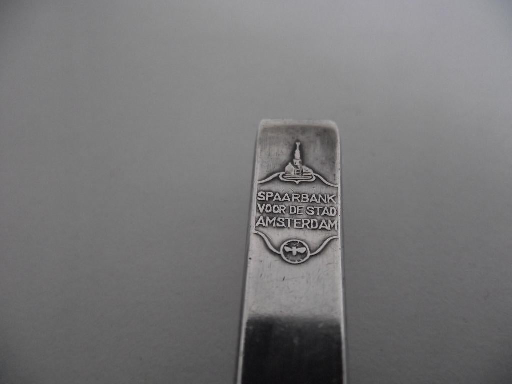 verzilverd lepel Spaarbank voor de Stad Amsterdam Sola 1961, Ophalen of Verzenden