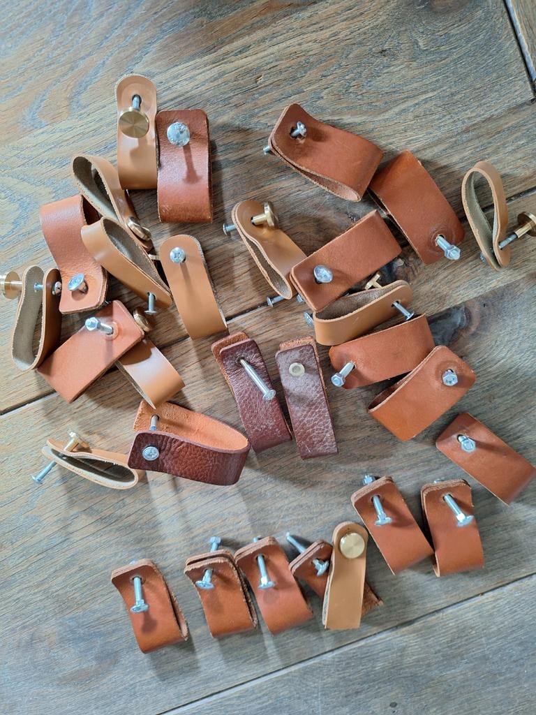 28 leren kastgrepen voor oa ikea hemnes bijna gratis, Ophalen, Gebruikt, 50 tot 70 cm, 105 cm of meer