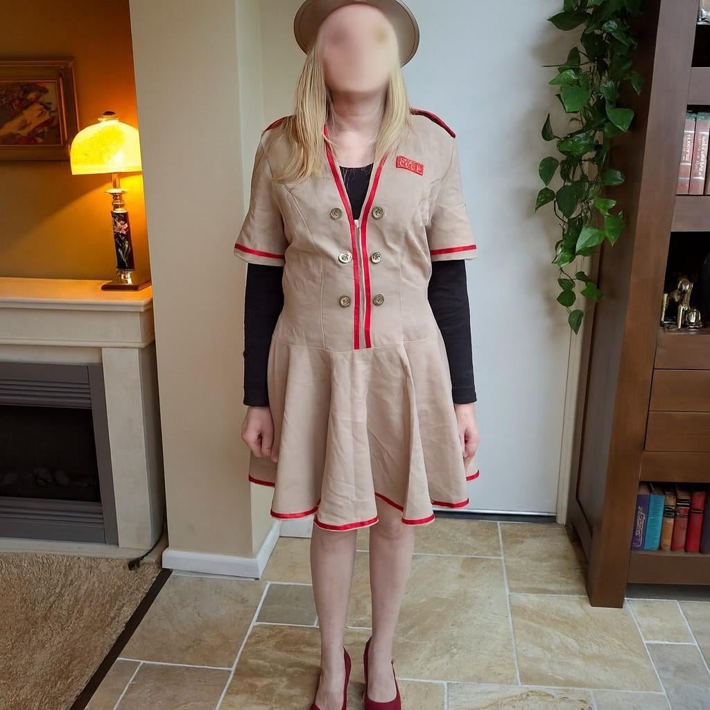 Russische CCCP jurk met pet - Maat L carnaval, Kleding | Dames, Carnavalskleding en Feestkleding, Carnaval, Maat 42/44 (L), Ophalen of Verzenden