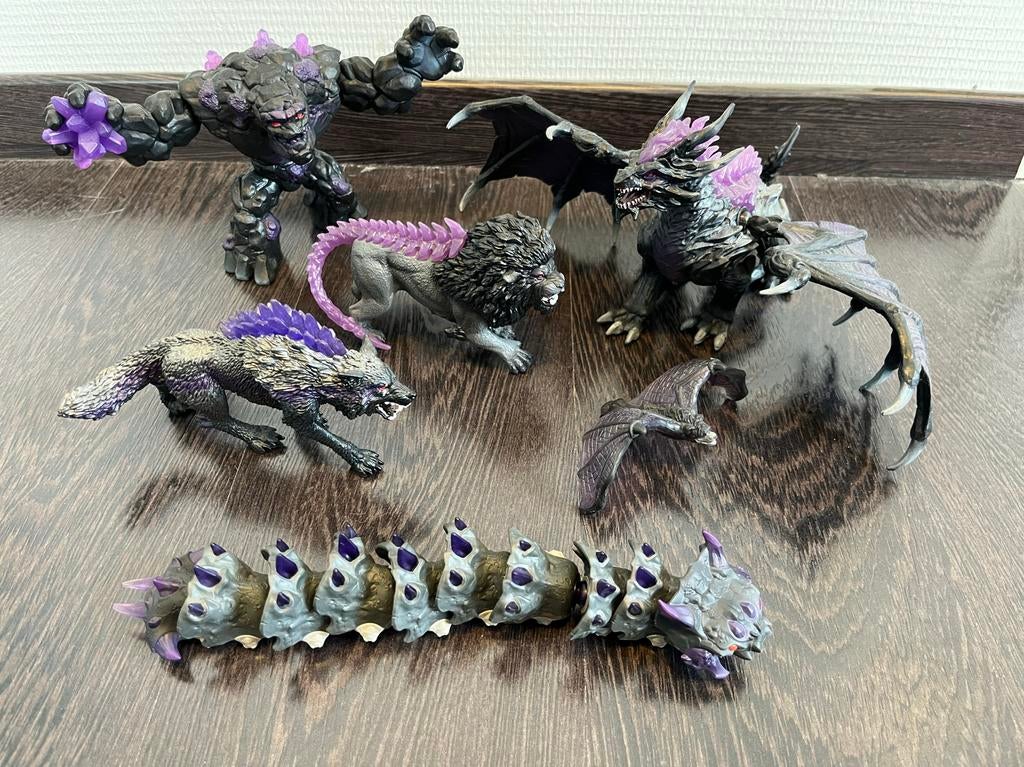 Schleich ELDRADOR CREATURES schaduw Shadow World Figuren Set, Ophalen of Verzenden, Zo goed als nieuw