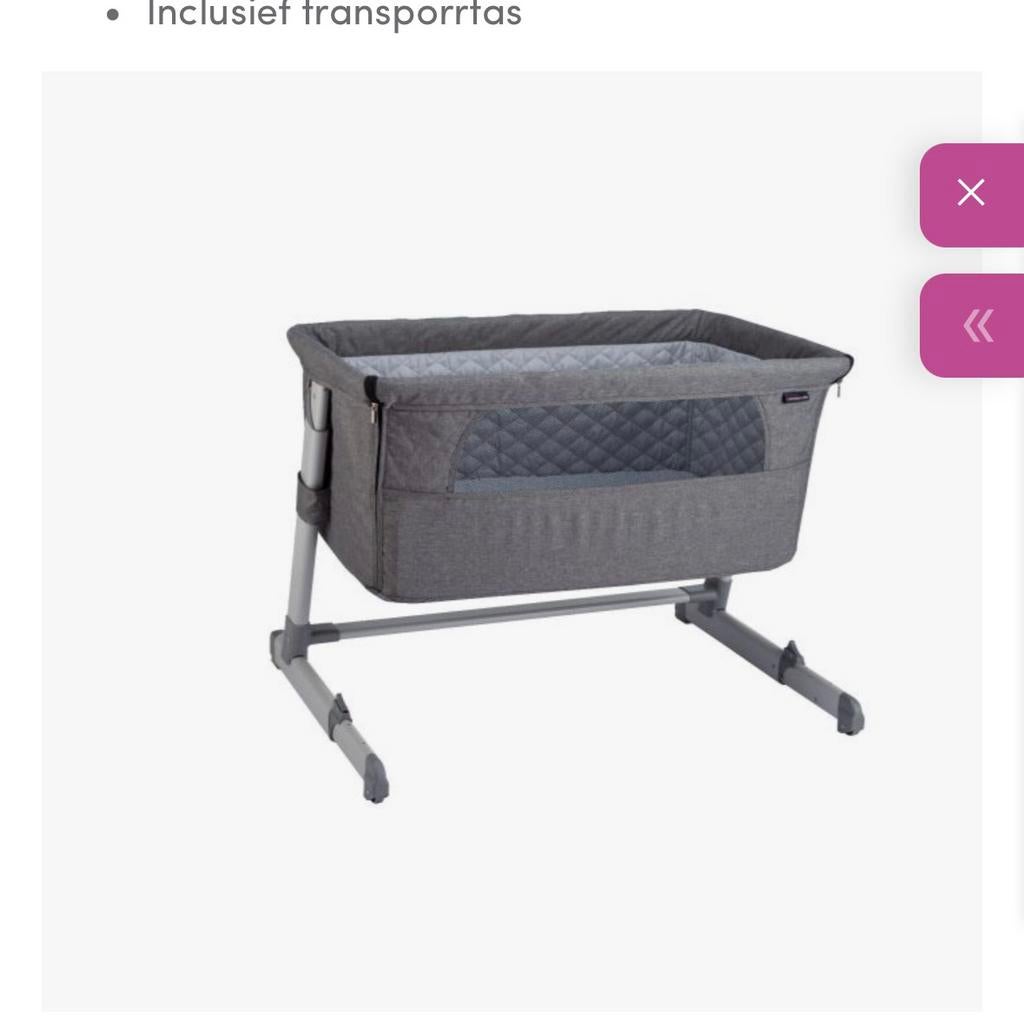 Co sleeper adventur zwart, Kinderen en Baby's, Babywiegjes en Ledikanten, Ophalen, Zo goed als nieuw, Wieg