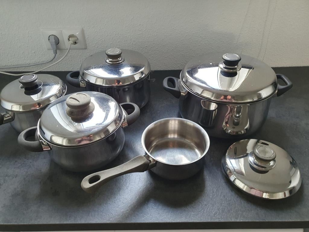 BK Pannenset - Diverse Maten, Huis en Inrichting, Keuken | Potten en Pannen, Ophalen of Verzenden, Gebruikt, Rvs, Pannenset