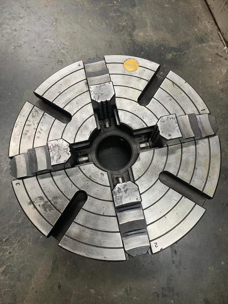 Lambertini vierklauw 4 klauwplaat camlock kkg5, Ophalen, Zo goed als nieuw, Metaaldraaibank