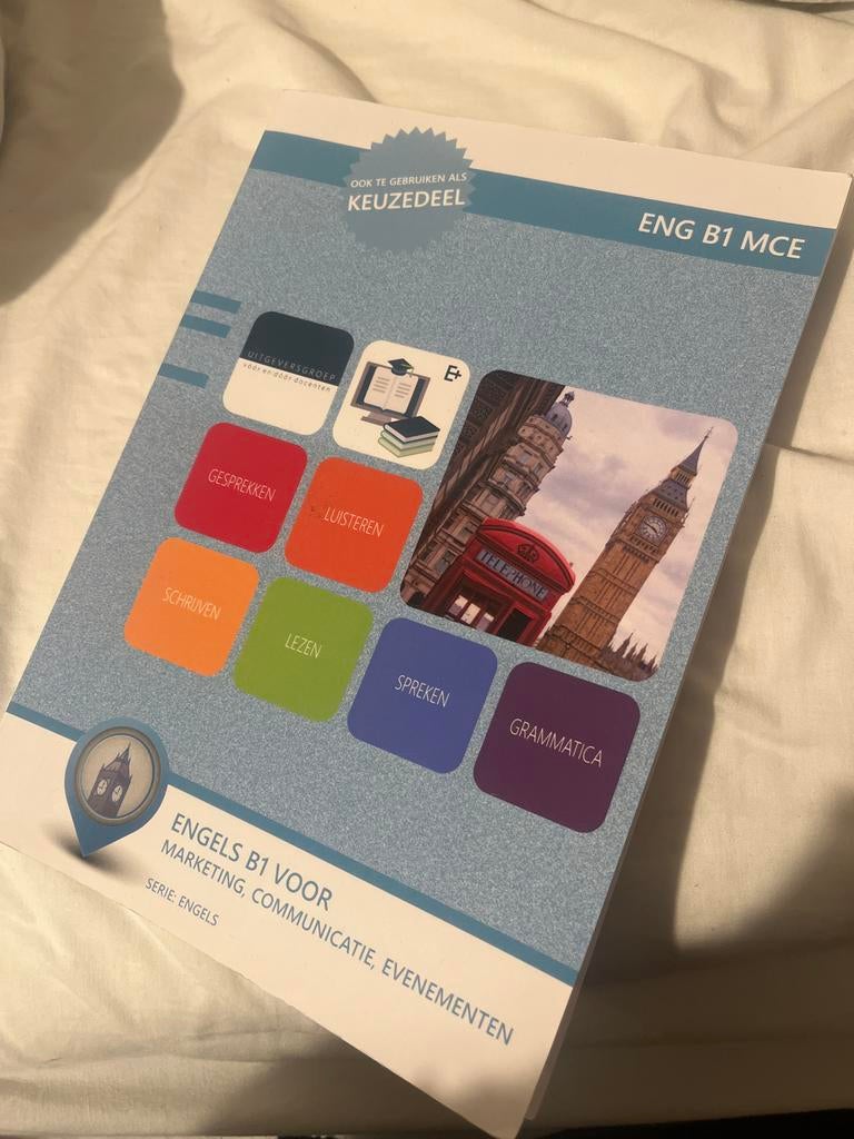 Engels B1 MCE voor marketing, communicatie, evenementen, Boeken, Studieboeken en Cursussen, Ophalen of Verzenden, Gamma, Zo goed als nieuw