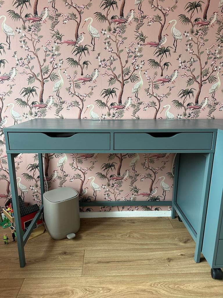 IKEA Alex bureau, Ophalen, Groen, Met lades, Spaanplaat of MDF