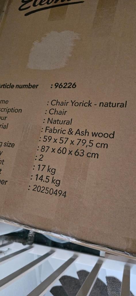 NIEUW: Yorick eetkamerstoelen – weg wegens miskoop!, Huis en Inrichting, Stoelen, Ophalen, Scandinavisch / modern design, Overige kleuren