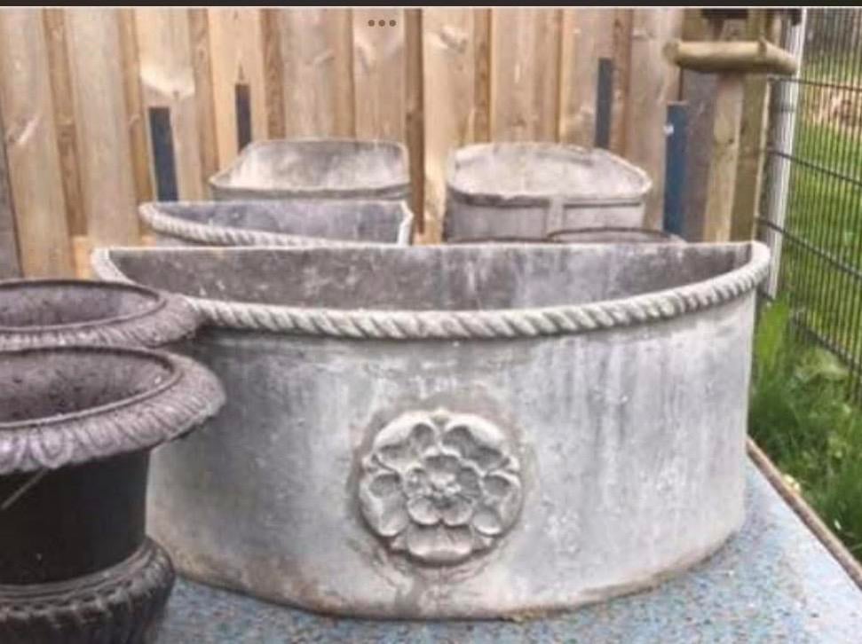 OUDE PLANTENBAK VAN LOOD, Antiek en Kunst, Antiek | Woonaccessoires, Ophalen