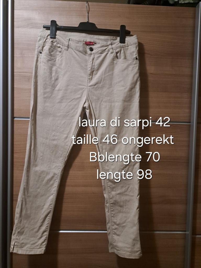 Laura di Sarpi beige broek maat 42, Kleding | Dames, Beige, Maat 42/44 (L), Laura di sarpi, Ophalen of Verzenden