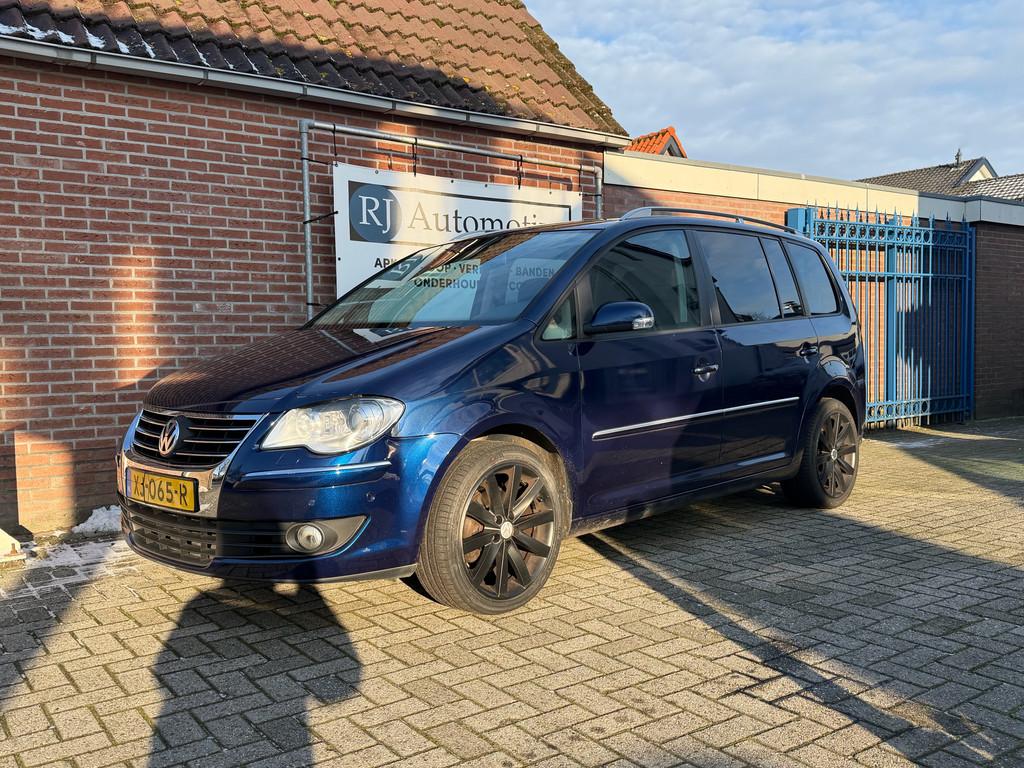 Volkswagen Touran 1.4 TSI APK/7PERSOONS/CLIMA (bj 2008), Gebruikt, 4 cilinders, Blauw, 7 stoelen