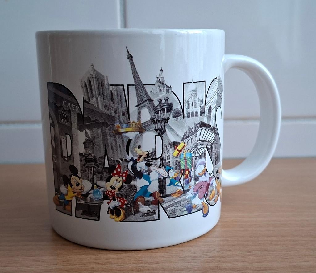 Beker van Exclusivite Disney, Disneyland Paris, Parijs, Ophalen of Verzenden, Mickey Mouse, Zo goed als nieuw, Servies