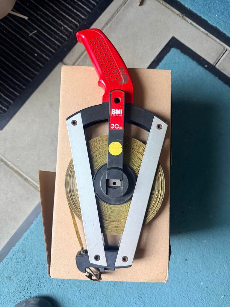 BMI Ergoline meetlint 30m, Doe-het-zelf en Verbouw, Meetapparatuur, Ophalen of Verzenden, Gebruikt, Afstand