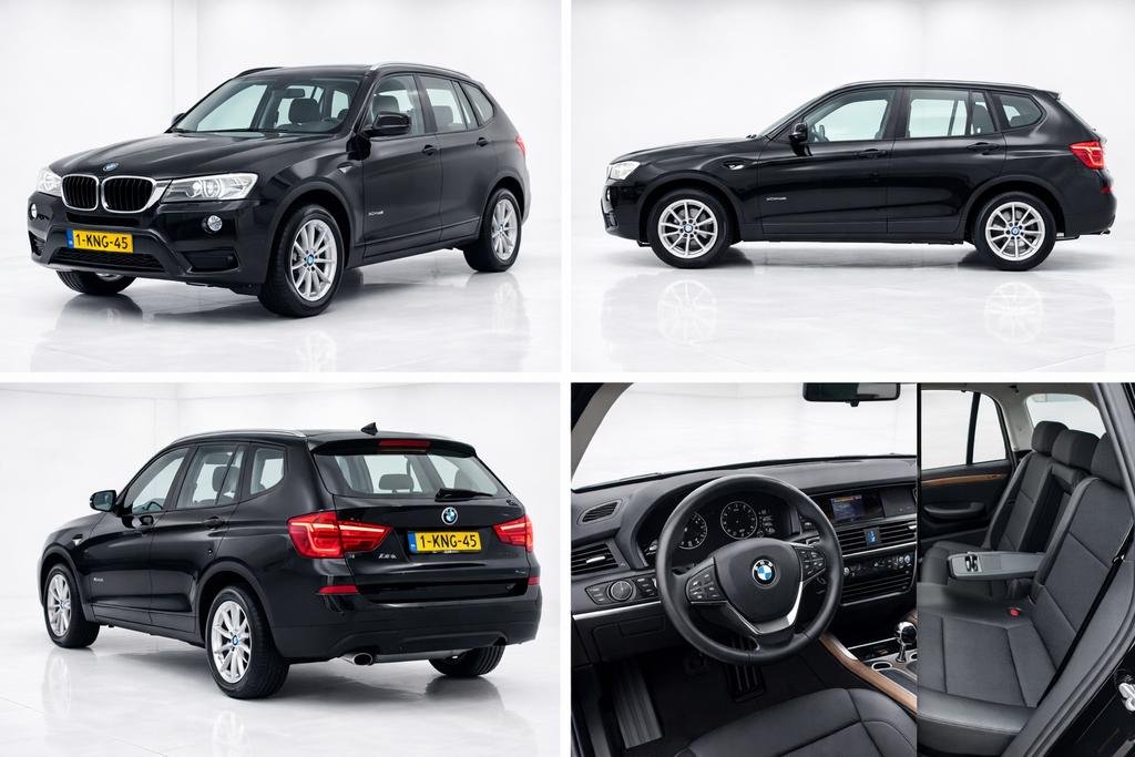 BMW X3 2.0i AUT Xdrive Aut8 2013 Zwart NAVI/HALF LEER/XENON, Auto's, BMW, 4 cilinders, 2000 kg, Zwart, Bedrijf