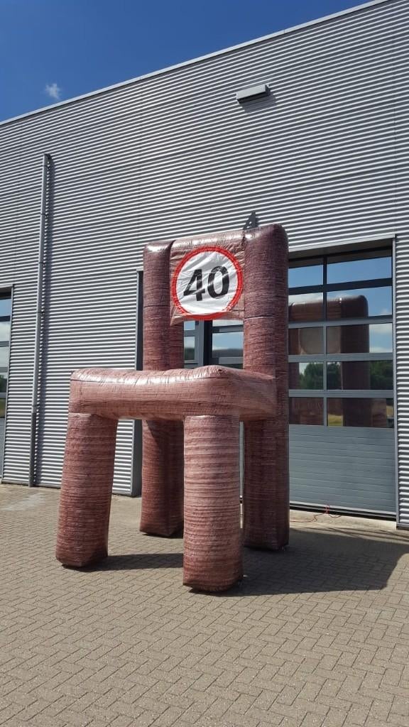 Opblaasbare Stoel, 40 jaar, Oldenzaal, De Lutte, Losser, Ophalen, Nieuw, Verjaardag