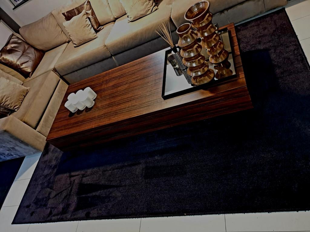 Zwart velvet kleed 200x300 (ERIC KUSTER), Ophalen, Zwart, 200 cm of meer, Zo goed als nieuw