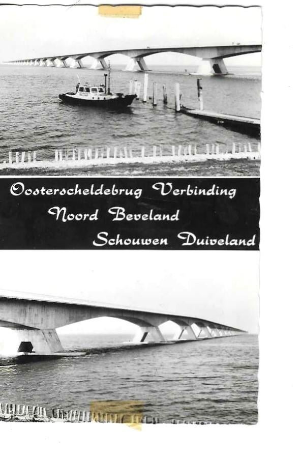 Zeeland Oosterscheldebrug, Ophalen of Verzenden, 1960 tot 1980, Gelopen, Zeeland
