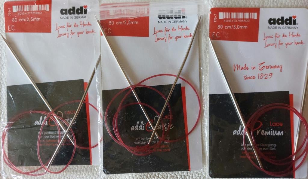 Rondbreinaalden addi, Ophalen of Verzenden, Zo goed als nieuw, Breien of Haken