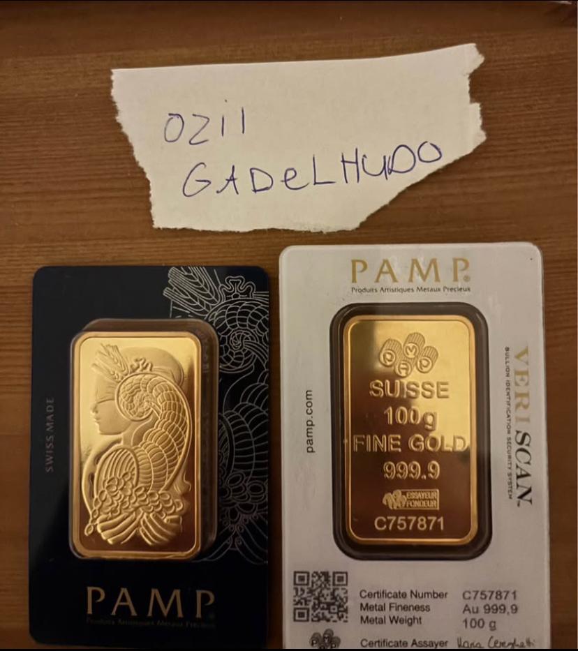 Pamp goldbar 24k, Ophalen of Verzenden, Goud