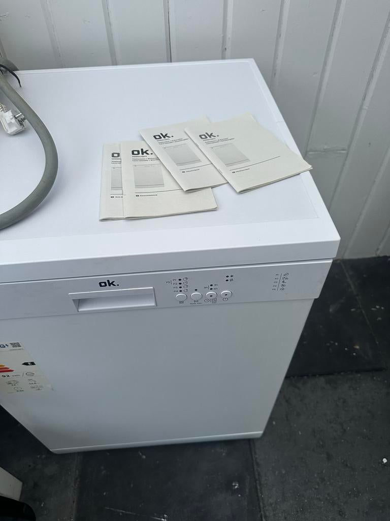OK. vrijstaande vaatwasser, Witgoed en Apparatuur, Vaatwasmachines, Gebruikt, 60 cm of meer, Ophalen of Verzenden, Energieklasse A of zuiniger