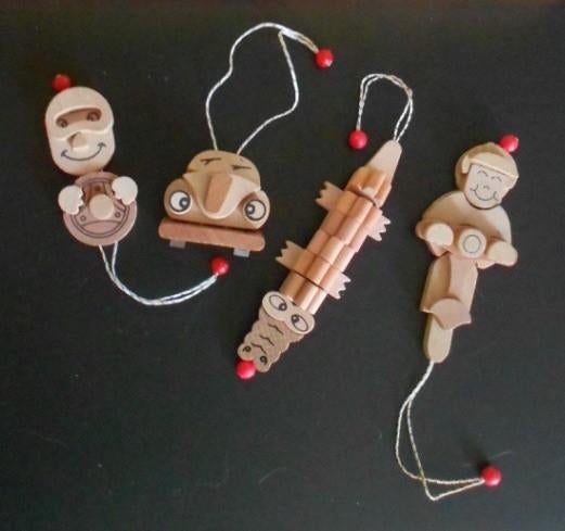 Kindersurprise Ferrero: Houten Krokodil Motorrijder Auto '00, Ophalen of Verzenden, Zo goed als nieuw, Overige typen