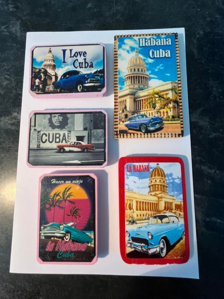 Koelkast Magneet Cuba, Ophalen of Verzenden, Zo goed als nieuw, Speelkaart(en)