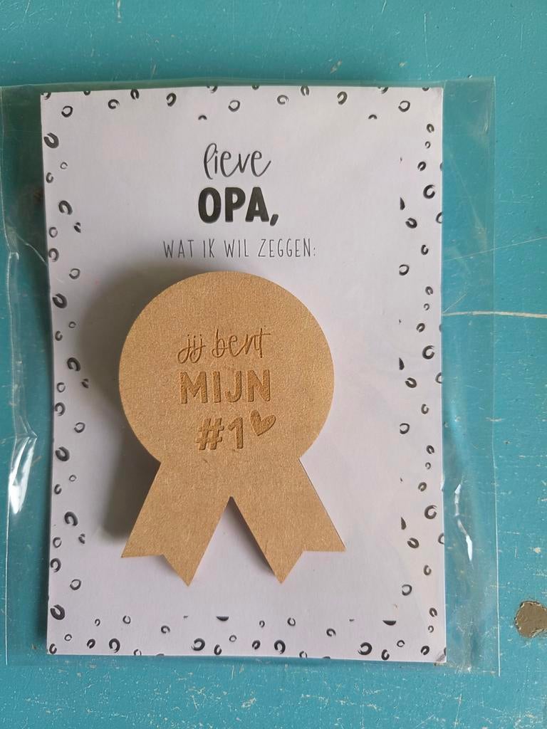 lieve opa speld, Ophalen of Verzenden, Nieuw