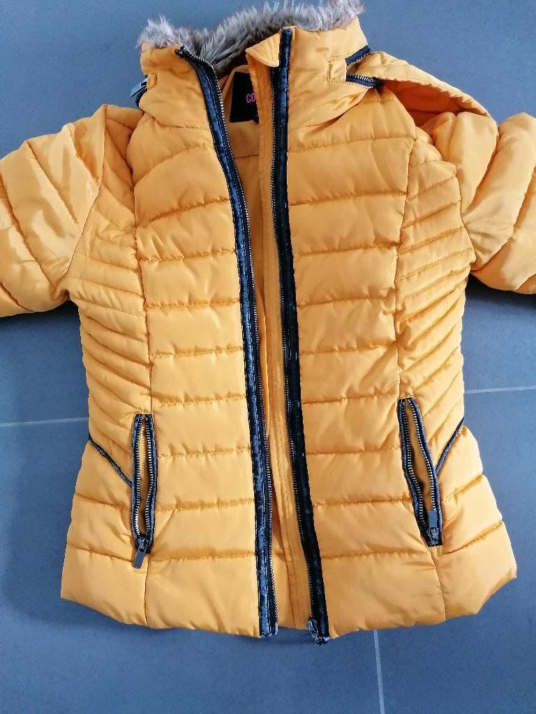 Coolcat Okergele meisjes winterjas! Maat 158/164, Gebruikt, Coolcat, Jas, Verzenden