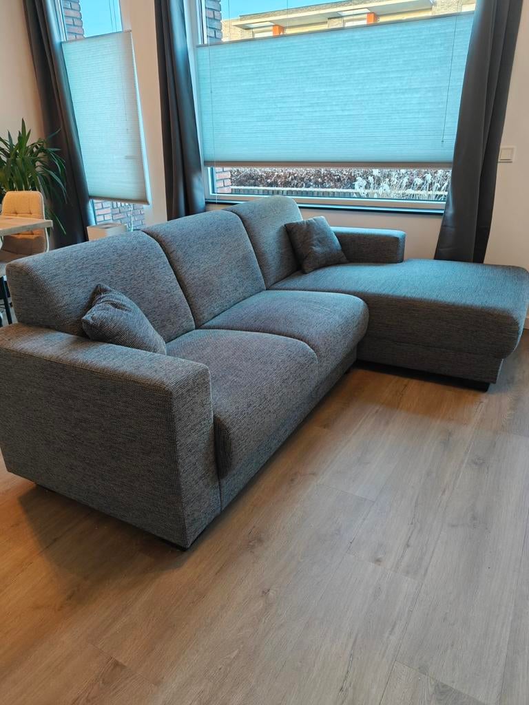 Hoekbank Aberdeen rechts stof grijs 84x238x158 (hxbxd), Ophalen, Zo goed als nieuw, Stof