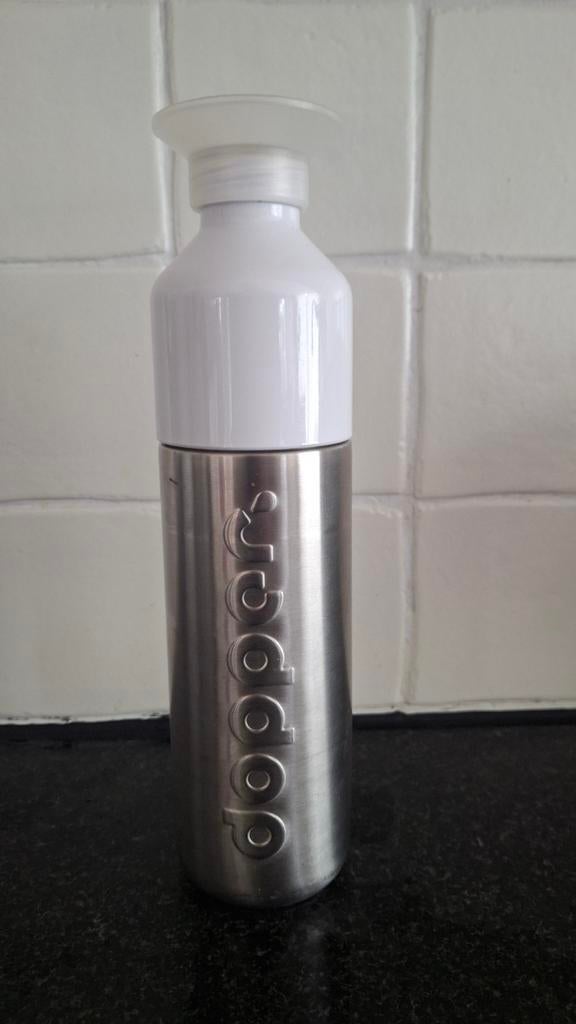 Dopper drinkfles - RVS - 0,5 liter - Zo goed als nieuw, Overige typen, Zilver, Ophalen of Verzenden, Zo goed als nieuw