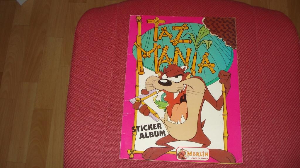 TAZ MANIA STICKERALBUM ( MERLIN )ZIE FOTO'S, TEKST, Ophalen of Verzenden, Zo goed als nieuw, Strip of Tekenfilm