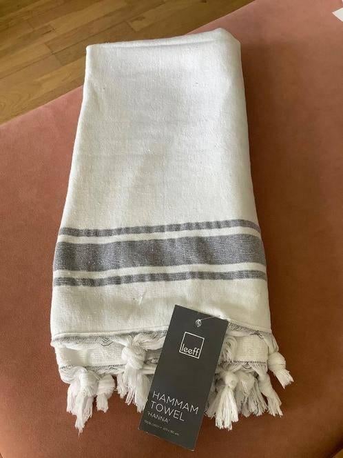 Leeff Hamam towel omslagdoek handdoek hamamdoek katoen wit, Ophalen, Zo goed als nieuw, Wit, Handdoek