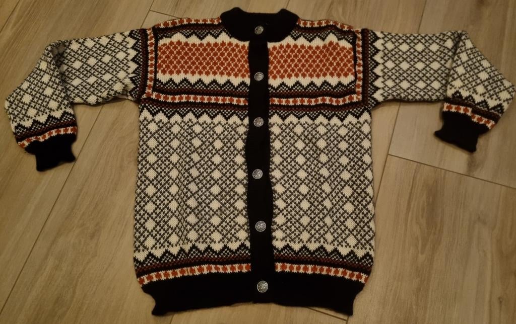 Dale of Norway Noors vest pure wol maat M Scandinavisch patr, Maat 38/40 (M), Zwart, Ophalen of Verzenden, Zo goed als nieuw