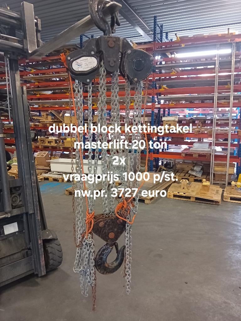 zware kettingtakels 5 ton 10 ton & 20 ton, Ophalen, Gebruikt