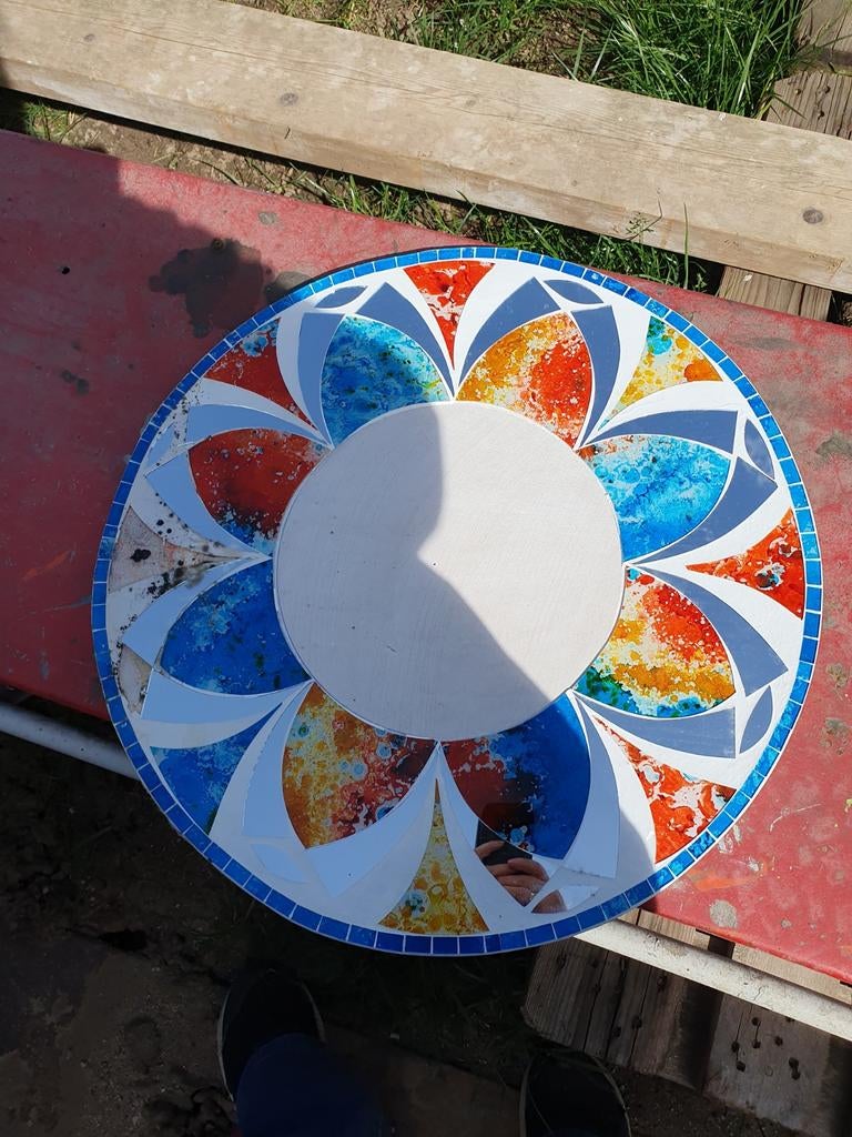 Schutting decoratie, Ophalen of Verzenden, Glas, Overige stijlen