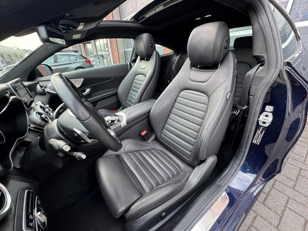 Mercedes-Benz C-klasse Coupé C200 AMG Pano 360cam Burmester, Automaat, Achterwielaandrijving, 4 cilinders, Leder