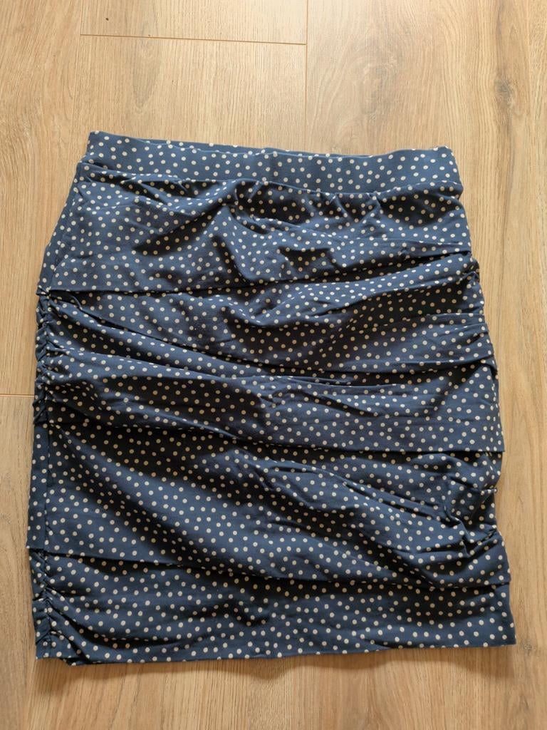 Promiss polkadot rok M 38 blauw, Kleding | Dames, Rokken, Maat 38/40 (M), Promiss, Blauw, Ophalen of Verzenden