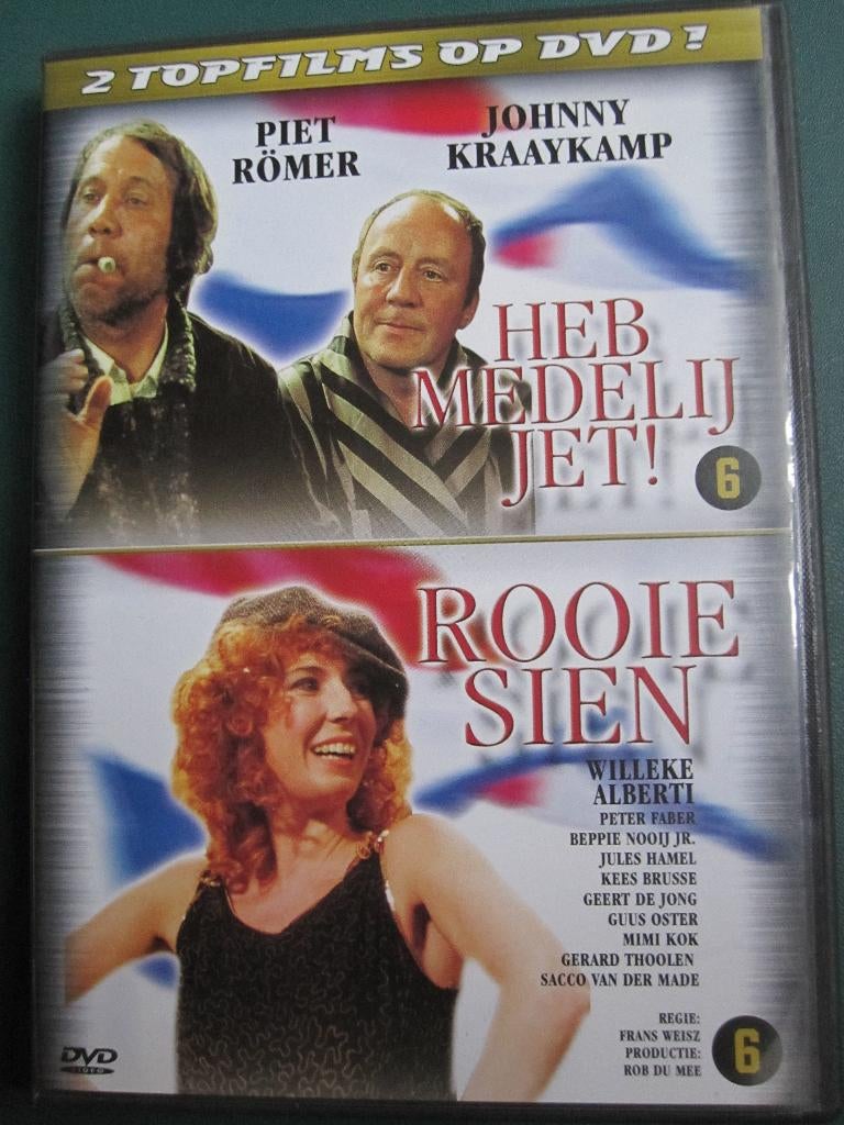 Heb medelij Jet! + Rooie Sien (2 films op 1 DVD), Boxset, Ophalen of Verzenden, Zo goed als nieuw, Komedie