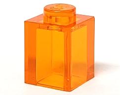 Lego Bouwstenen 1x1 transparant oranje 8 stuks (new), Kinderen en Baby's, Speelgoed | Duplo en Lego, Ophalen of Verzenden, Nieuw