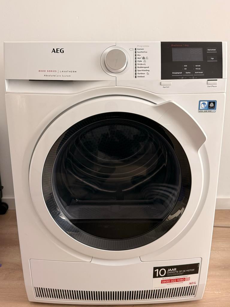 AEG 8000 Series System Warmtepompdroger, Ophalen, Overige typen, 8 tot 10 kg, Zo goed als nieuw