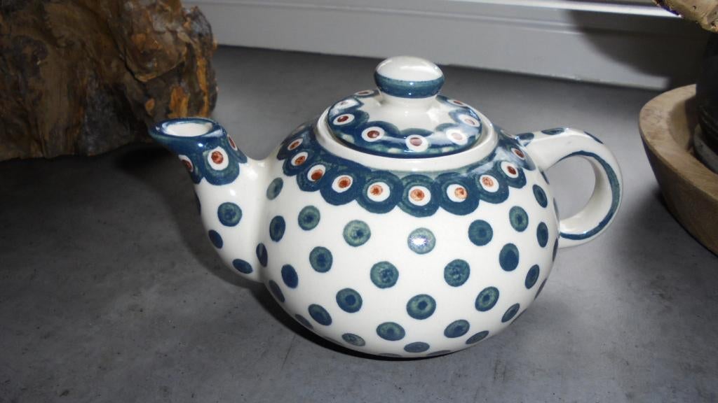 nieuw pools keramiek BUNZLAU theepot, inhoud 500ml, Keramiek, Overige typen, Nieuw, Ophalen of Verzenden