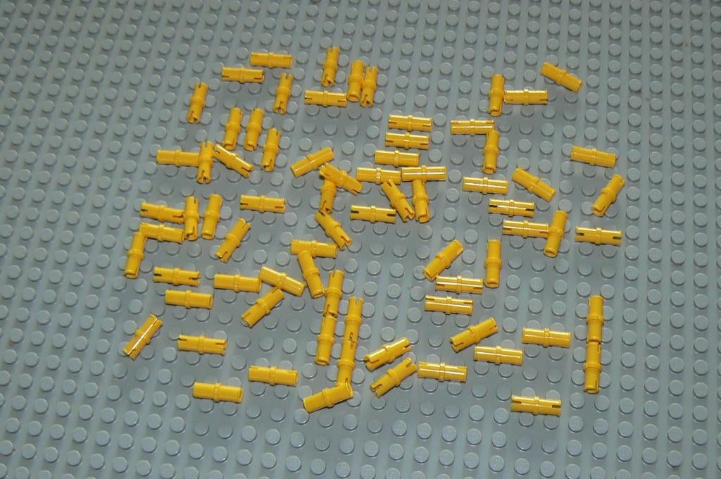 L833 Technic pin geel 75 st., Ophalen of Verzenden, Nieuw, Losse stenen, Lego
