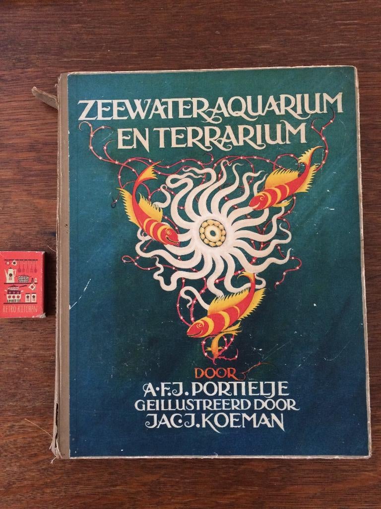 Verkade album zeewater aquarium en terrarium 1930 compleet, Boeken, Ophalen of Verzenden, Gelezen, Portielje Jac. J. Koeman, Prentenboek