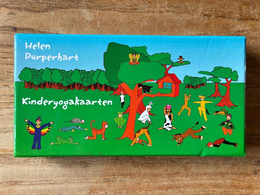 Helen Purperhart - Kinderyogakaarten, Boeken, Meditatie of Yoga, Ophalen of Verzenden, Zo goed als nieuw, Instructieboek