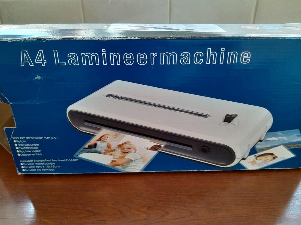 Lamineermachine, Ophalen, Zo goed als nieuw