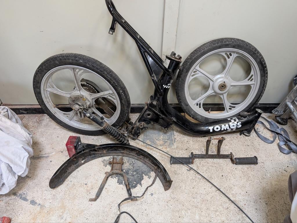 Tomos Flexer (onderdelen) blauw kenteken, Fietsen en Brommers, Ophalen, Gebruikt