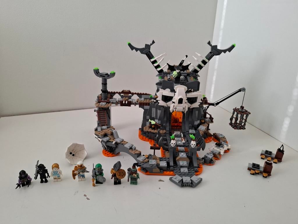 Lego Ninjago 71722 Skull Sorcerer's Dungeons compleet, Kinderen en Baby's, Speelgoed | Duplo en Lego, Zo goed als nieuw, Lego