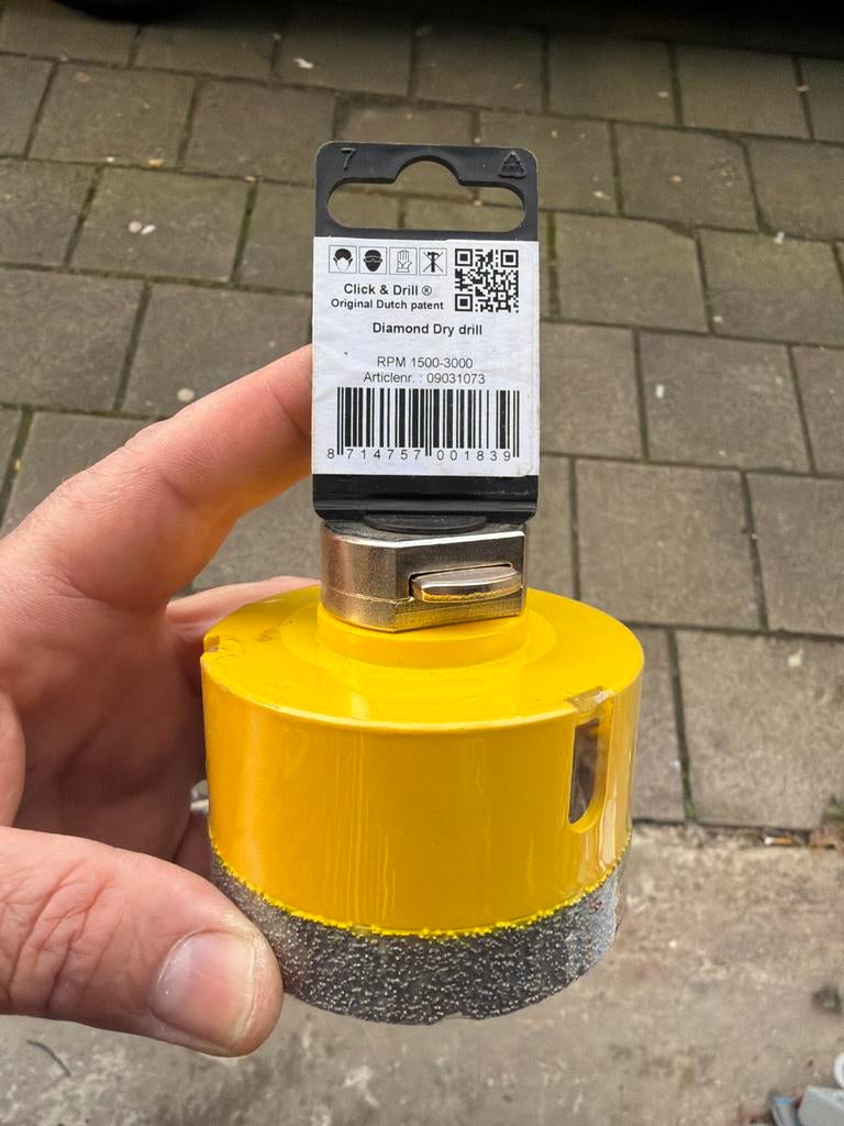 Click & Drill Diamond Dry drill, Ophalen of Verzenden, Nieuw, Boormachine
