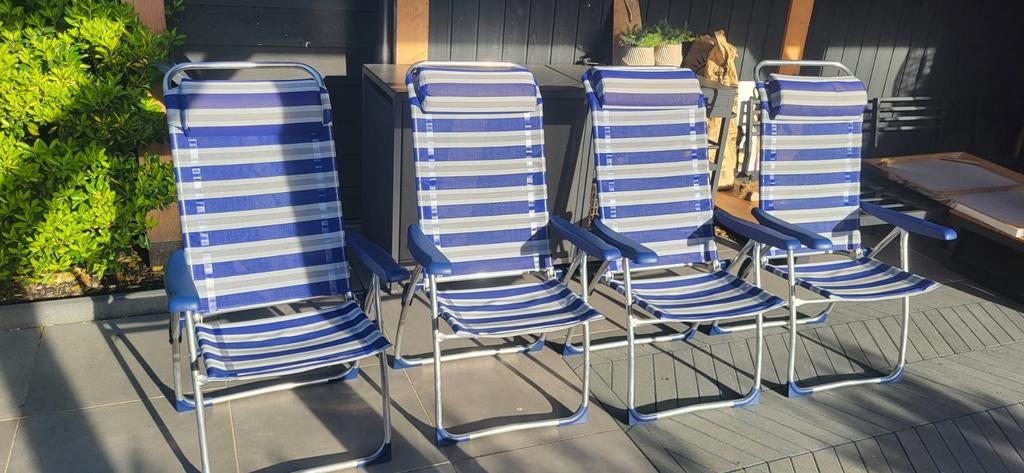 4 x Crespo stoelen / camping stoelen / lichtgewicht stoelen, Caravans en Kamperen, Kampeermeubelen, Ophalen, Campingstoel